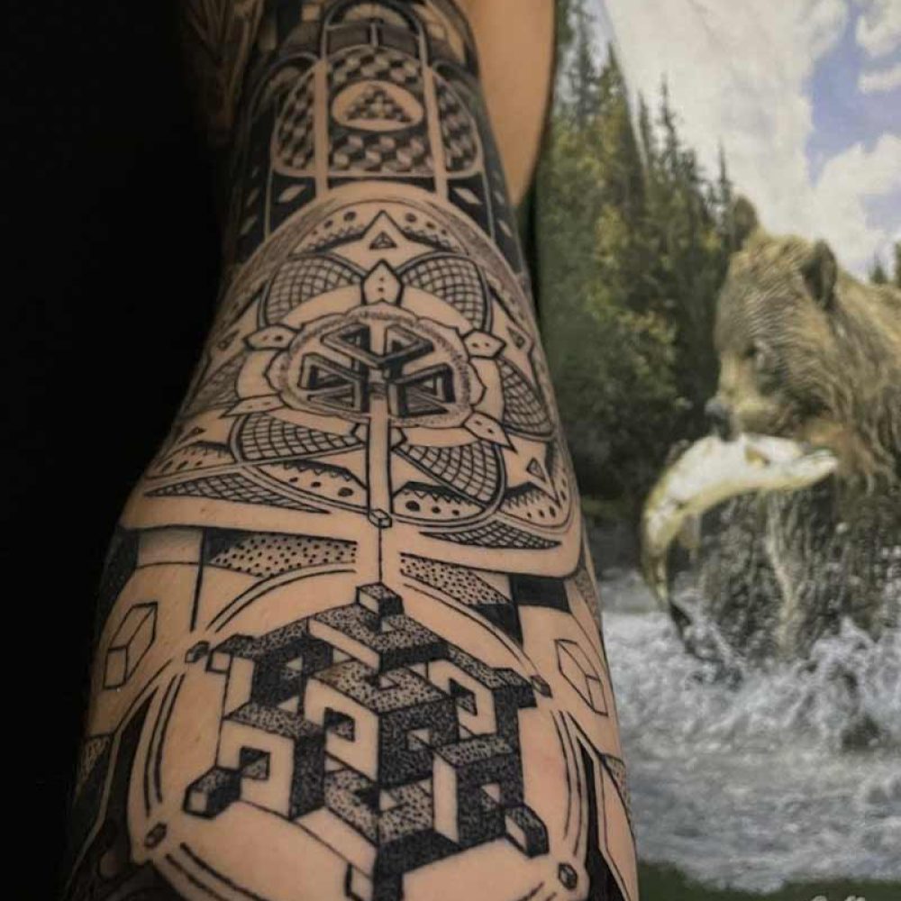 geometric-sleeve-tattoo